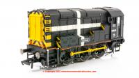 R3900 Hornby Class 08 0-6-0 Diesel Shunter number 08 645 named "St. Piran" in Black livery with Cornish flag